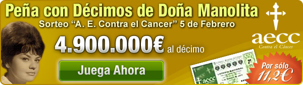 Sorteo de lotería Nacional Asociación Española Contra el Cancer