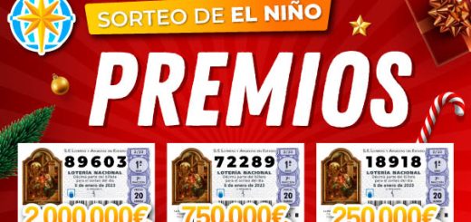 Premios repartidos El Sorteo de El Niño